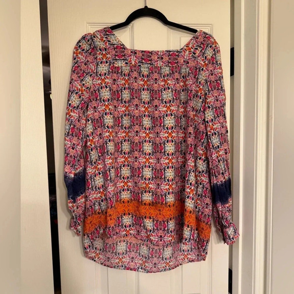 Tops - Cafe Marrakech Long Sleeve Boho Blouse Size 1x